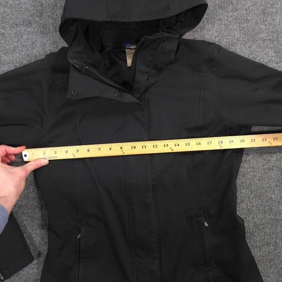 Patagonia Tres Parka Jacket Womens M Black H2No DWR Removable Hood *Shell Only* - Picture 10 of 16